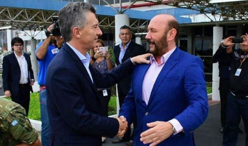 Gildo Infrán y Mauricio Macri