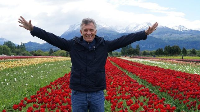 Mauricio Macri en el sur del país.