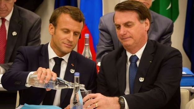 Bolsonaro se rió de la mujer de Macron y la pelea escala al nivel personal