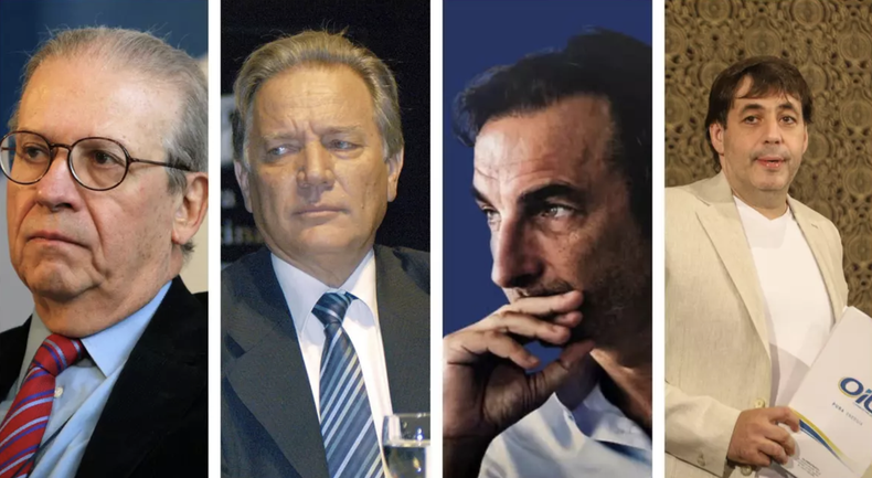 Enrique Pescarmona, Aldo Roggio, Angelo Calcaterra y Fabián de Souza. (Foto: elDiarioAr).