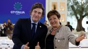 Javier Milei con la titular del FMI, Kristalina Georgieva Javier Milei con la titular del FMI, Kristalina Georgieva