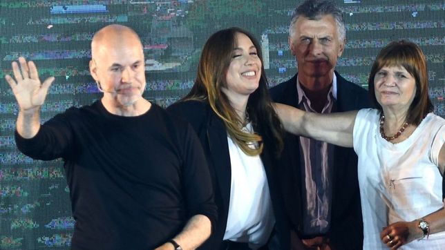 Horacio Rodríguez Larreta, María Eugenia Vidal, Mauricio Macri y Patricia Bullrich.