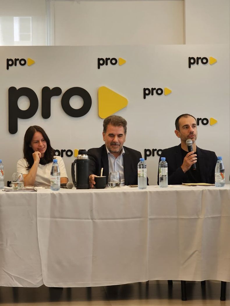 Soledad Martínez, Cristian Ritondo y Pablo Petrecca.