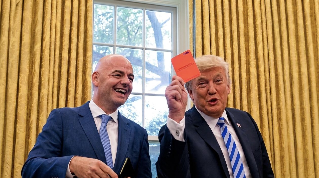 Gianni Infantino y Donald Trump en la Casa Blanca. (Captura de video).