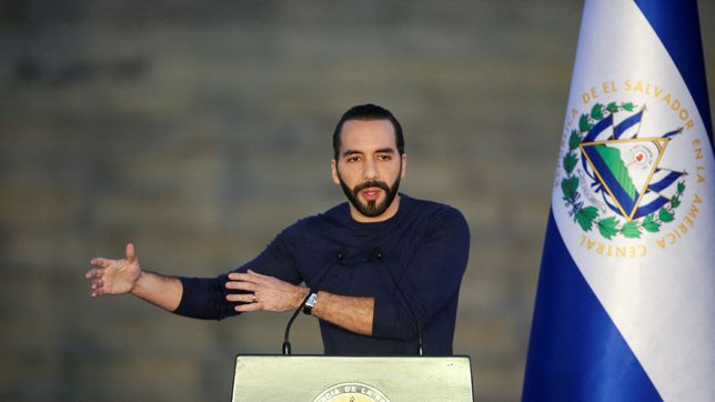 El presidente de El Salvador Nayib Bukele.