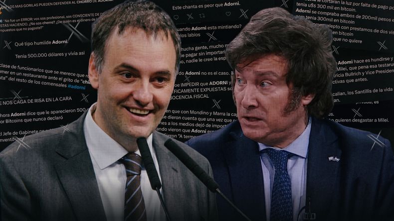 El efecto declaración jurada: Manuel Adorni desplazó a Javier Milei en las redes sociales