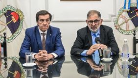 El gobernador de Jujuy Carlos Sadir con el intendente Raúl Chuli Jorge.