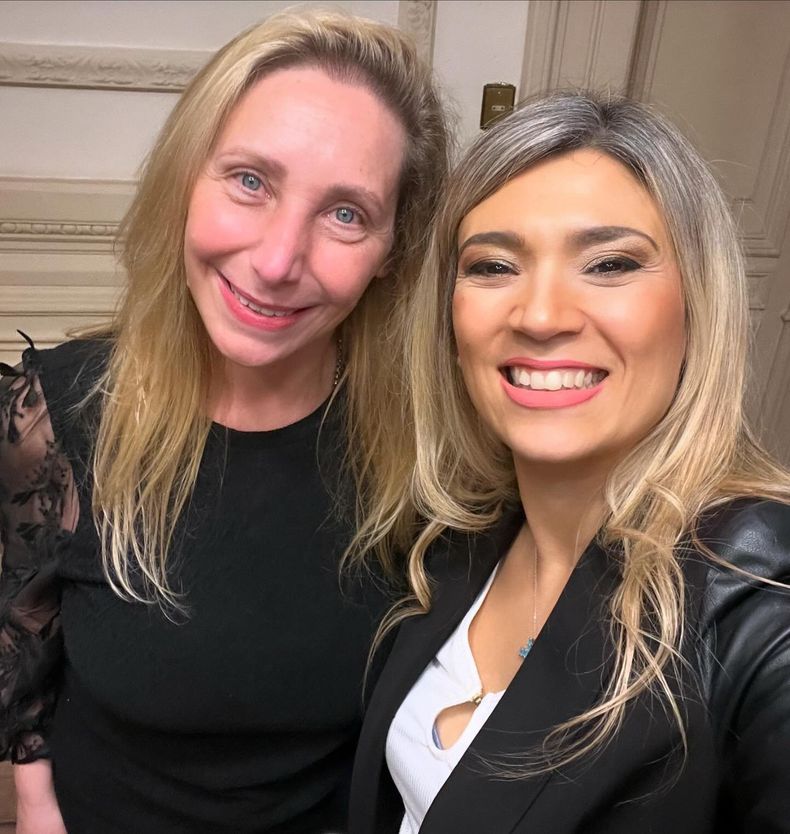 Karina Milei y Nadia Márquez. 