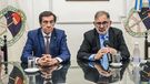 El gobernador de Jujuy Carlos Sadir con el intendente Raúl Chuli Jorge.