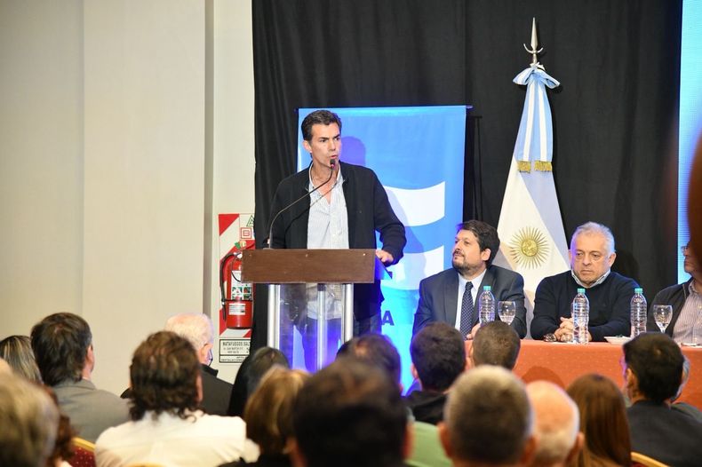 Juan Manuel Urtubey, durante el plenario de Primero la Patria en la Provincia de Salta.&nbsp;