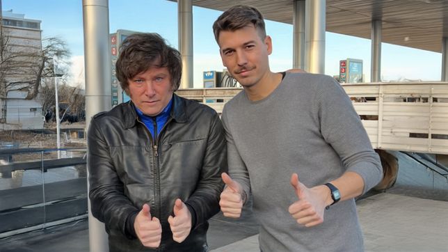 Javier Milei y Felipe Ferrandez durante la campaña electoral de 2023.