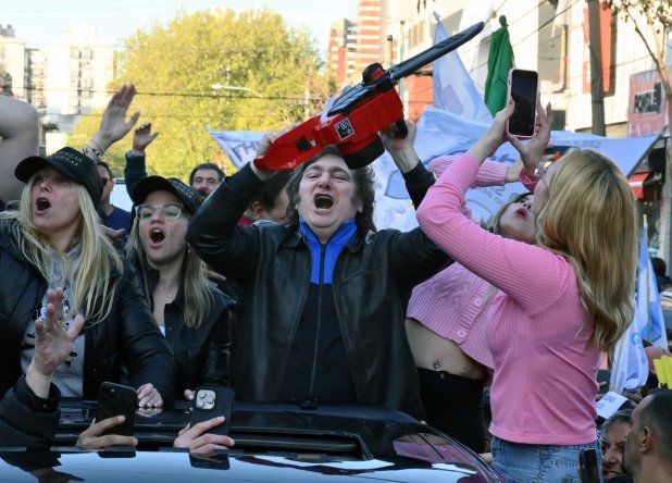 Javier Milei en campaña (Foto: NA) Javier Milei en campaña (Foto: NA)