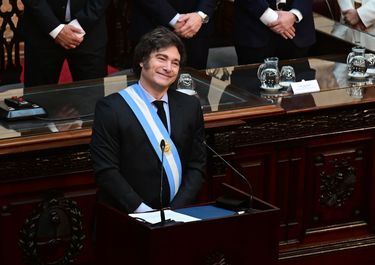 Javier Milei, en el Congreso