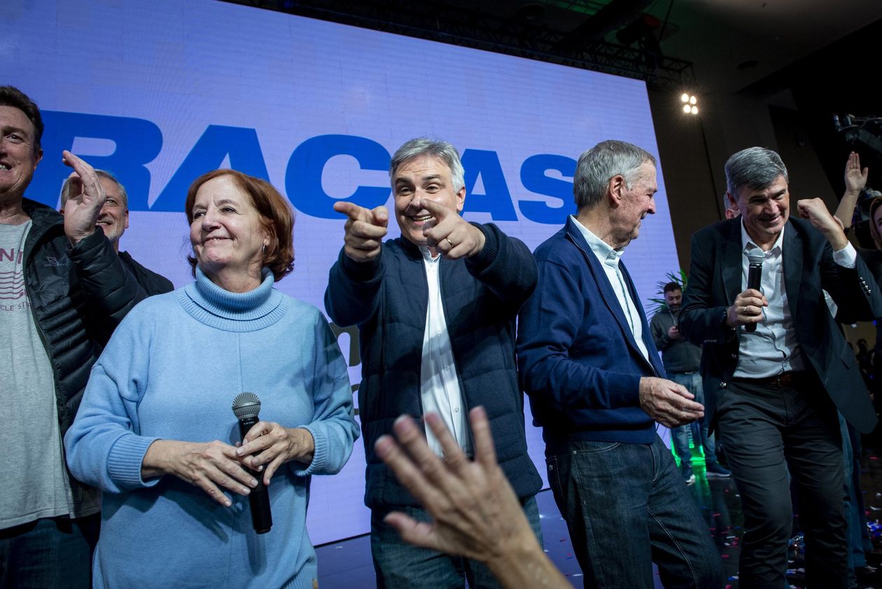 Martín Llaryora, Alejandra Vigo, Juan Schiaretti, Daniel Passerini, cabezas del peronismo de Córdoba