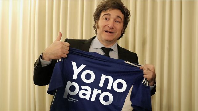 la primera reaccion de milei a la huelga de la cgt: yo no paro