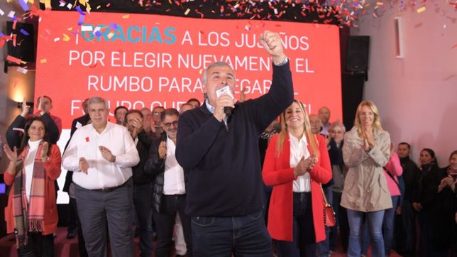 morales obtuvo la reeleccion y dedico el triunfo a macri, un jujeno mas
