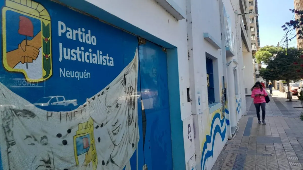 La sede del Partido Justicialista en Neuquén capital.