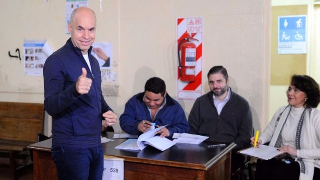 voto larreta: ?no hemos reportado ningun incidente?