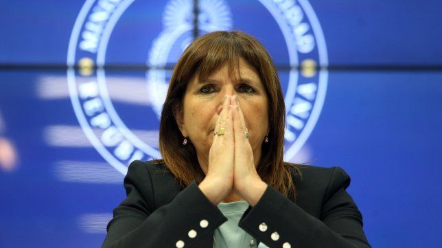 Patricia Bullrich, ministra de Seguridad de Javier Milei.