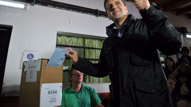 sergio massa voto en tigre y descarto el fraude