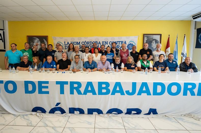 La previa se hizo en la sede de la Unión Obrera Metalúrgica de Córdoba