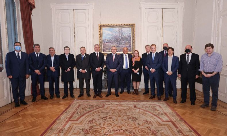 Alberto con gobernadores