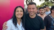 Soher El Sukaria con Rodrigo De Loredo.