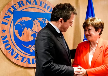 Sergio Massa y Kristalina Georgieva&nbsp;