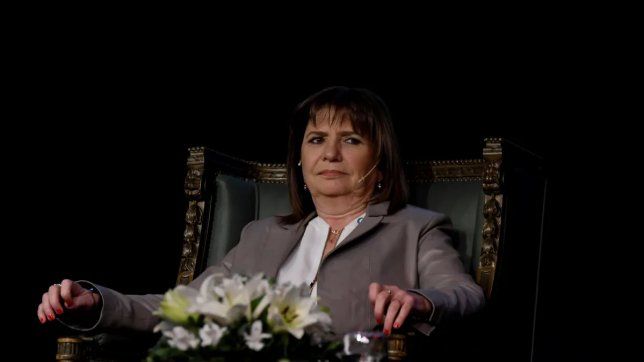 Patricia Bullrich, ministra de Seguridad de Javier Milei.