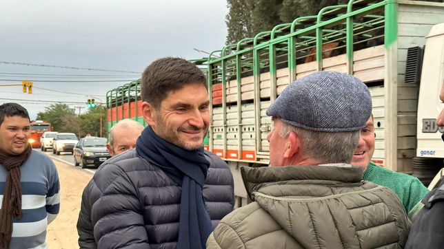 Pullaro en Cayastá esta semana, en una parada de su raid post PASO.