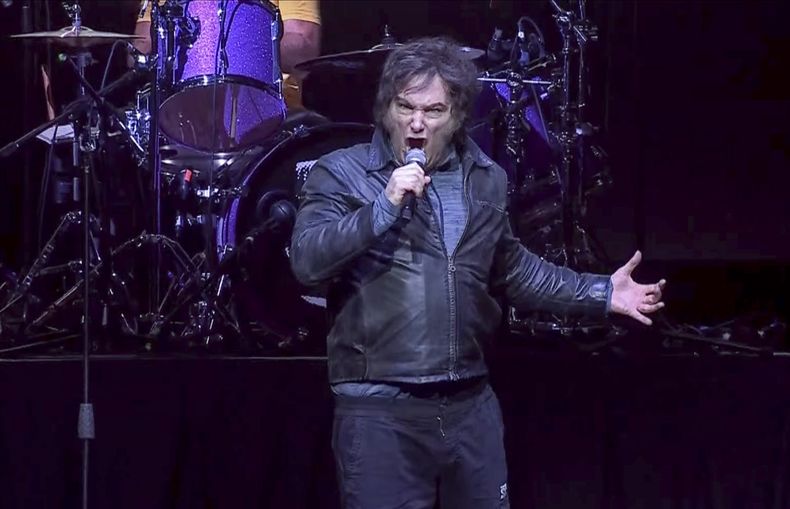 Panic sohw Javier Milei en el Movistar Arena en la campaa para las legislativas de octubre pasado 