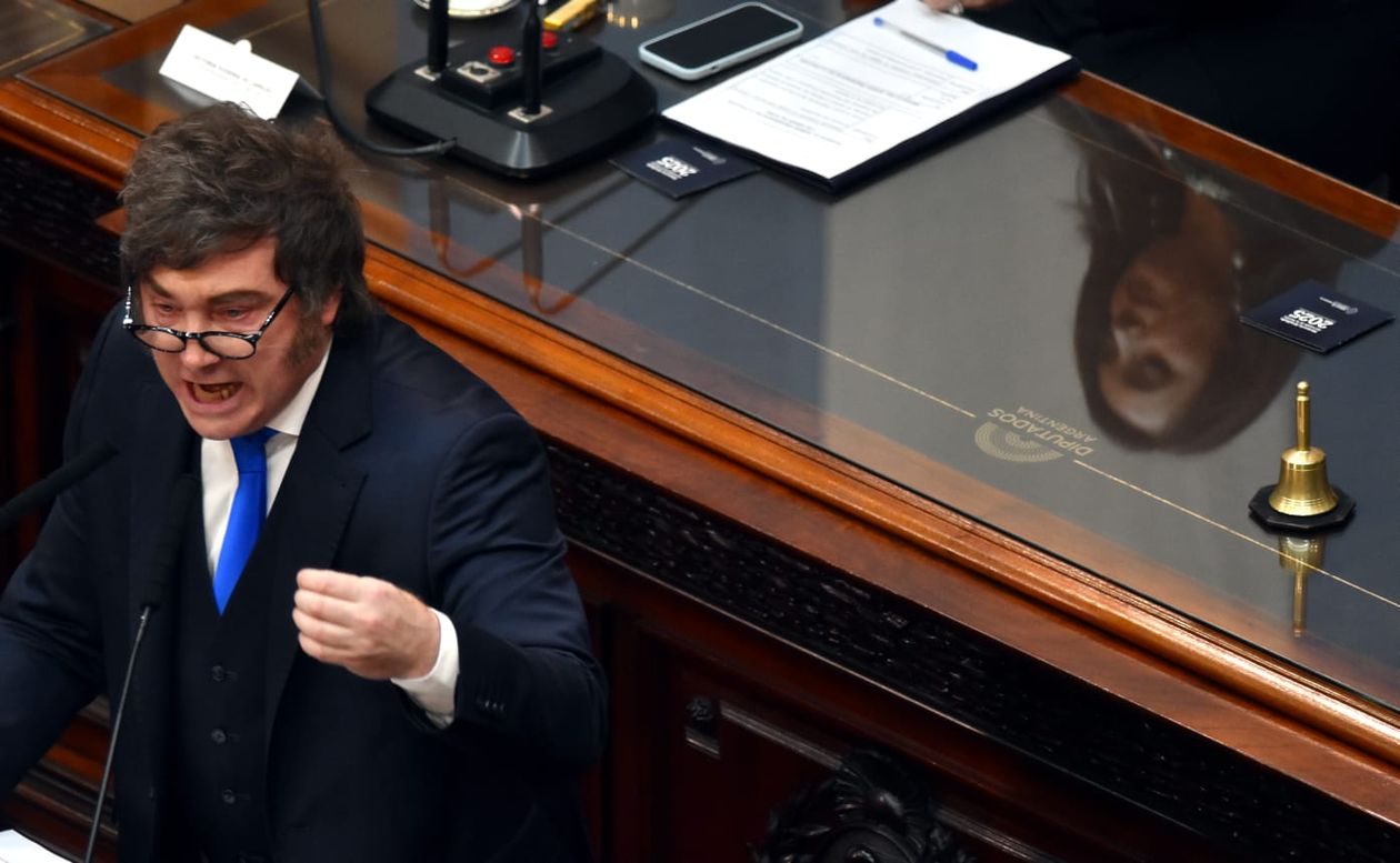 Javier Milei en la Asamblea Legislativa 2026.