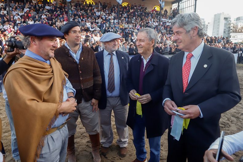 Juan Schiaretti, en La Rural de Palermo.