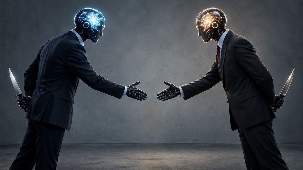 Dos potencias se saludan -y se miden- (imagen generada con inteligencia artificial).