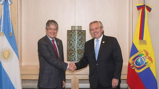 Fernández recibe a Lasso, referente de la Patria Grande liberal