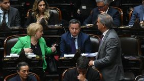 Silvana Giudici, Gabriel Bornoroni y Nicolás Mayoraz (La Libertad Avanza).&nbsp;
