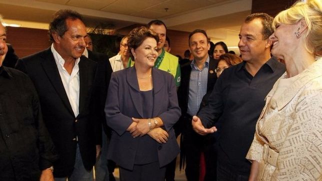 scioli llega a brasilia en el peor dia de dilma rousseff