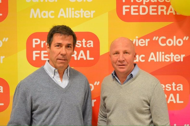Viejos tiempos. Martín Ardohain, diputado nacional, junto a Carlos Mac Allister, a quien hasta ahora siempre aceptó como líder del PRO en La Pampa.
