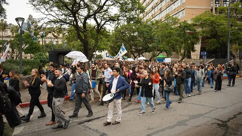 Protesta de empleados judiciales en Córdoba