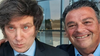 Javier Milei con Rodolfo Eiben, presidente del Partido Demócrata de Córdoba