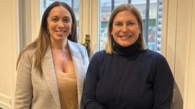 María Eugenia Vidal junto a Gisela Scaglia.