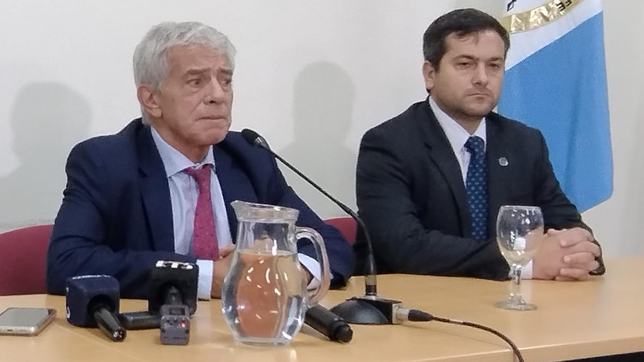 El ministro de Justicia Mariano Cúneo Libarona e Ignacio Yacobucci, nuevo titular de la UIF.