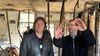 Javier Milei y Isaac Herzog en el Kibutz Nir Oz. (Foto: NA)
