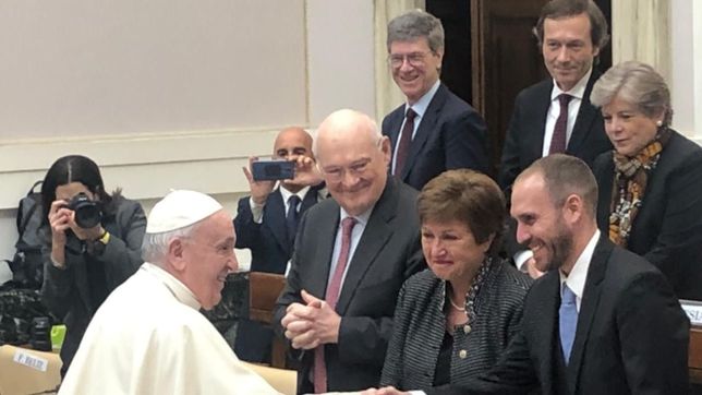 frente a georgieva, el papa pidio por la sostenibilidad de la deuda