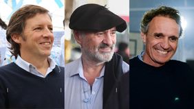 El intendente de San Miguel Jaime Méndez, el senador Joaquín de la Torre y el ministro Gabriel Katopodis&nbsp;