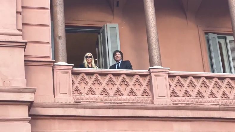 Javier Milei y Susana Gim&eacute;nez.&nbsp;