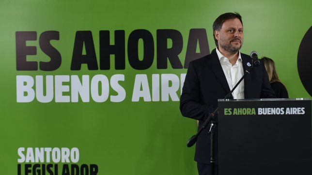 Leandro Santoro, segundo en las elecciones porteñas.