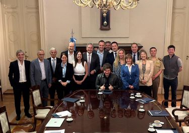 Javier Milei reunió a su gabinete en Casa Rosada.