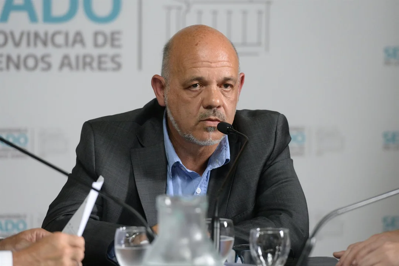 Carlos Curestis, presidente del bloque La Libertad Avanza en el Senado bonaerense.