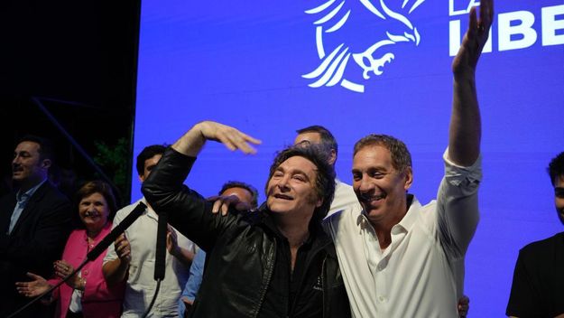 Javier Milei y Diego Santilli Javier Milei y Diego Santilli